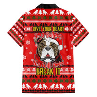 Give Your Heart Pitbull Dog Christmas Family Matching Short Sleeve Bodycon Dress and Hawaiian Shirt Xmas Holiday Patterns - Wonder Print Shop