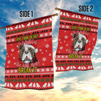 Give Your Heart Pitbull Dog Christmas Garden Flag Xmas Holiday Patterns - Wonder Print Shop