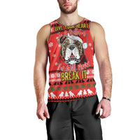 Give Your Heart Pitbull Dog Christmas Men Tank Top Xmas Holiday Patterns - Wonder Print Shop
