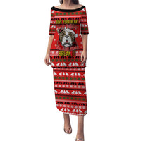 Give Your Heart Pitbull Dog Christmas Puletasi Xmas Holiday Patterns - Wonder Print Shop