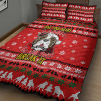 Give Your Heart Pitbull Dog Christmas Quilt Bed Set Xmas Holiday Patterns - Wonder Print Shop