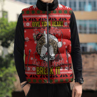 Give Your Heart Pitbull Dog Christmas Sleeveless Puffer Jacket Xmas Holiday Patterns - Wonder Print Shop