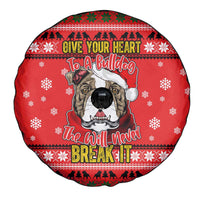 Give Your Heart Pitbull Dog Christmas Spare Tire Cover Xmas Holiday Patterns - Wonder Print Shop