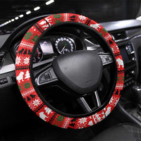 Give Your Heart Pitbull Dog Christmas Steering Wheel Cover Xmas Holiday Patterns - Wonder Print Shop