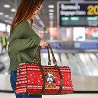 Give Your Heart Pitbull Dog Christmas Travel Bag Xmas Holiday Patterns - Wonder Print Shop