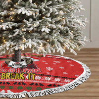 Give Your Heart Pitbull Dog Christmas Tree Skirt Xmas Holiday Patterns - Wonder Print Shop
