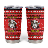 Give Your Heart Pitbull Dog Christmas Tumbler Cup Xmas Holiday Patterns - Wonder Print Shop