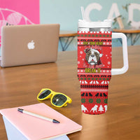 Give Your Heart Pitbull Dog Christmas Tumbler With Handle Xmas Holiday Patterns - Wonder Print Shop