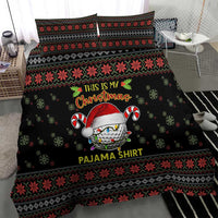 Golf Pajama Christmas Bedding Set Xmas Holiday Patterns - Wonder Print Shop