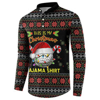 Golf Pajama Christmas Button Sweatshirt Xmas Holiday Patterns - Wonder Print Shop
