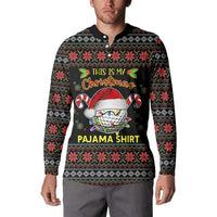 Golf Pajama Christmas Button Sweatshirt Xmas Holiday Patterns - Wonder Print Shop