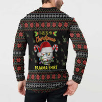 Golf Pajama Christmas Button Sweatshirt Xmas Holiday Patterns - Wonder Print Shop