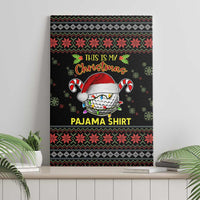 Golf Pajama Christmas Canvas Wall Art Xmas Holiday Patterns - Wonder Print Shop