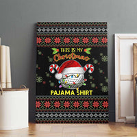 Golf Pajama Christmas Canvas Wall Art Xmas Holiday Patterns - Wonder Print Shop