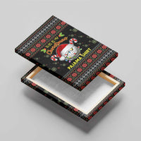 Golf Pajama Christmas Canvas Wall Art Xmas Holiday Patterns - Wonder Print Shop