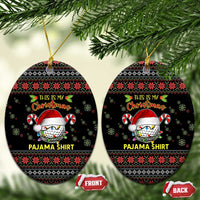 Golf Pajama Christmas Ceramic Ornament Xmas Holiday Patterns - Wonder Print Shop