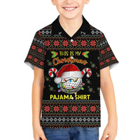 Golf Pajama Christmas Family Matching Off The Shoulder Long Sleeve Dress and Hawaiian Shirt Xmas Holiday Patterns - Wonder Print Shop