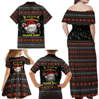 Golf Pajama Christmas Family Matching Off Shoulder Maxi Dress and Hawaiian Shirt Xmas Holiday Patterns - Wonder Print Shop