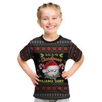 Golf Pajama Christmas Kid T Shirt Xmas Holiday Patterns - Wonder Print Shop