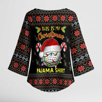 Golf Pajama Christmas Kimono Sleeve Blouse Xmas Holiday Patterns - Wonder Print Shop