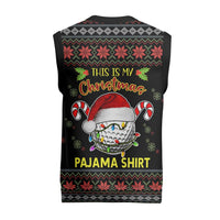 Golf Pajama Christmas Knitted V-Neck Vest Xmas Holiday Patterns - Wonder Print Shop