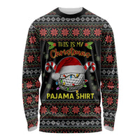 Golf Pajama Christmas Long Sleeve Shirt Xmas Holiday Patterns - Wonder Print Shop