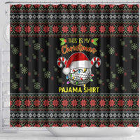 Golf Pajama Christmas Shower Curtain Xmas Holiday Patterns - Wonder Print Shop