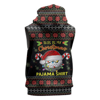 Golf Pajama Christmas Sleeveless Zip Hoodie Xmas Holiday Patterns - Wonder Print Shop