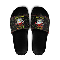 Golf Pajama Christmas Slide Sandals Xmas Holiday Patterns - Wonder Print Shop