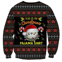 Golf Pajama Christmas Sweatshirt Xmas Holiday Patterns - Wonder Print Shop