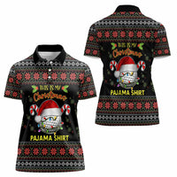 Golf Pajama Christmas Women Polo Shirt Xmas Holiday Patterns - Wonder Print Shop
