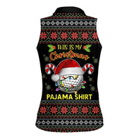 Golf Pajama Christmas Women Sleeveless Polo Shirt Xmas Holiday Patterns - Wonder Print Shop