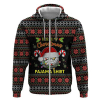 Golf Pajama Christmas Zip Hoodie Xmas Holiday Patterns - Wonder Print Shop