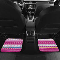 Unicorn Believe In Magic Christmas Car Mats with Believe in Magic Quote Pink Hearts Stars and Rainbow - Wonder Print Shop