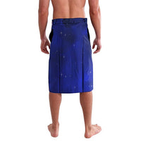 Funny Unicorn Lavalava with Shuh Duh Fuh Cup Quote Blue Geometric and Cartoon - Wonder Print Shop