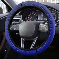 Funny Unicorn Steering Wheel Cover with Shuh Duh Fuh Cup Quote Blue Geometric and Cartoon - Wonder Print Shop