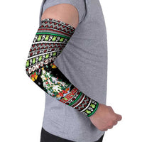 Christmas Unicorn Arm Sleeves with Don't Stop Believin Quote Tree Lights and Festive - Wonder Print Shop