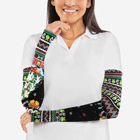 Christmas Unicorn Arm Sleeves with Don't Stop Believin Quote Tree Lights and Festive - Wonder Print Shop