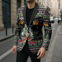 Christmas Unicorn Blazer with Don't Stop Believin Quote Tree Lights and Festive - Wonder Print Shop