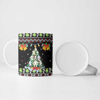 Christmas Unicorn Ceramic Mug with Don't Stop Believin Quote Tree Lights and Festive - Wonder Print Shop