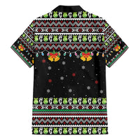 Christmas Unicorn Family Matching Off Shoulder Short Dress and Hawaiian Shirt with Don't Stop Believin Quote Tree Lights and Festive - Wonder Print Shop