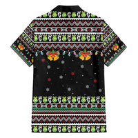 Christmas Unicorn Family Matching Short Sleeve Bodycon Dress and Hawaiian Shirt with Don't Stop Believin Quote Tree Lights and Festive - Wonder Print Shop