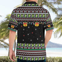 Christmas Unicorn Hawaiian Shirt with Don't Stop Believin Quote Tree Lights and Festive - Wonder Print Shop