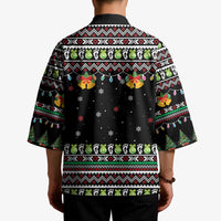 Christmas Unicorn Kimono with Don't Stop Believin Quote Tree Lights and Festive - Wonder Print Shop