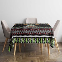 Christmas Unicorn Tablecloth with Don't Stop Believin Quote Tree Lights and Festive - Wonder Print Shop