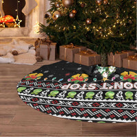 Christmas Unicorn Tree Skirt with Don't Stop Believin Quote Tree Lights and Festive - Wonder Print Shop