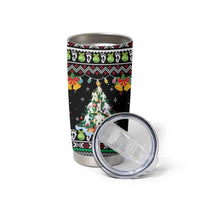 Christmas Unicorn Tumbler Cup with Don't Stop Believin Quote Tree Lights and Festive - Wonder Print Shop