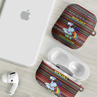 Funny Unicorn Workout AirPods Case with Squat Like No Tomorrow Quote and Rainbow Tribal - Wonder Print Shop