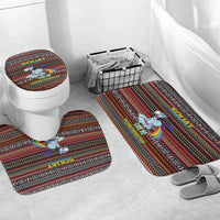 Funny Unicorn Workout Bathroom Set with Squat Like No Tomorrow Quote and Rainbow Tribal - Wonder Print Shop
