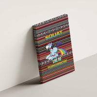 Funny Unicorn Workout Canvas Wall Art with Squat Like No Tomorrow Quote and Rainbow Tribal - Wonder Print Shop
